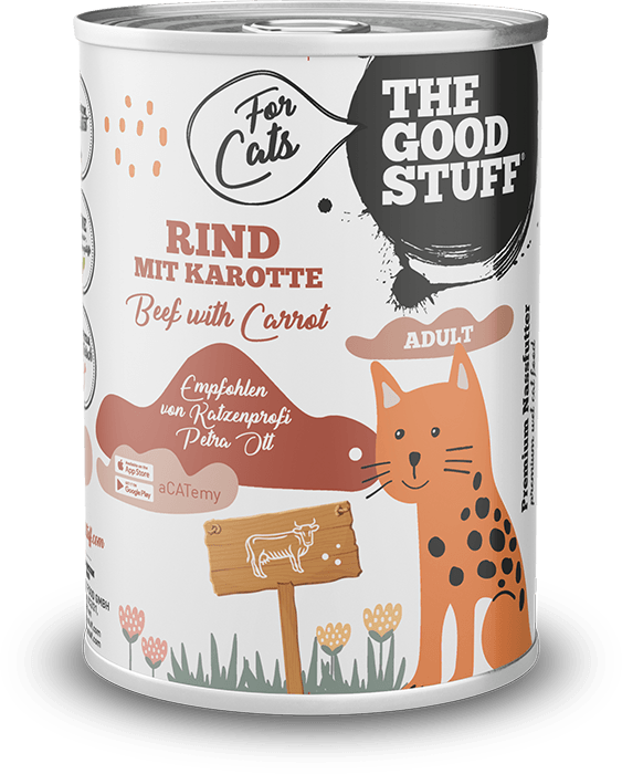 THE GOOD STUFF für Katzen Rind & Karotte 400g